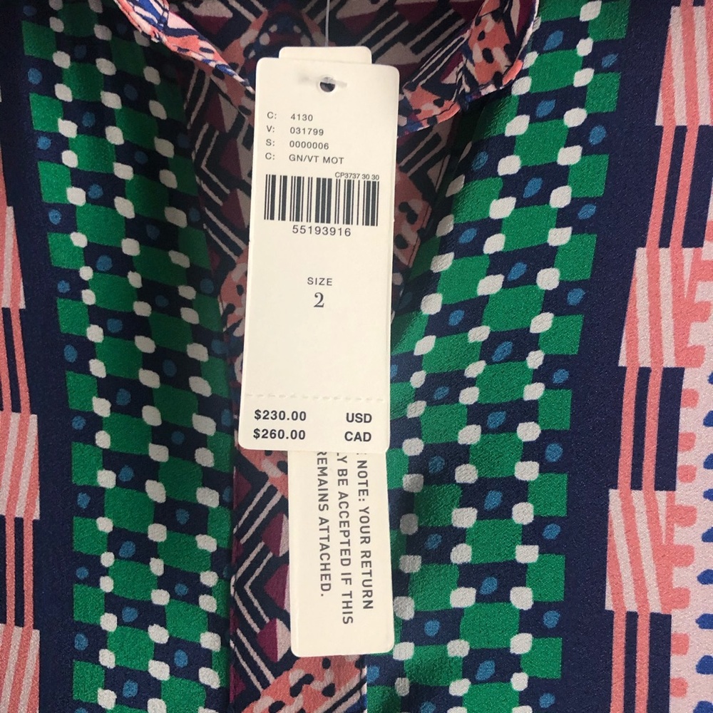 New with tags Anthropologie silk dress